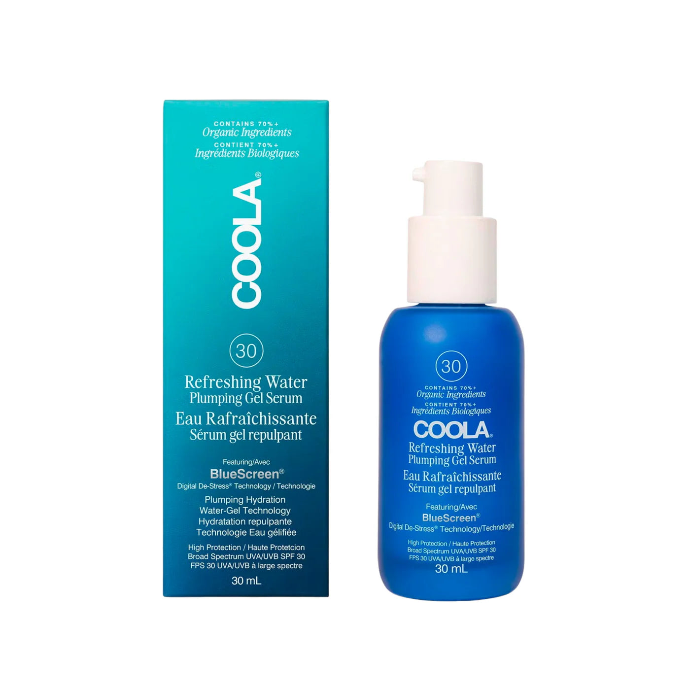 Eau rafraichissante sérum gel repulpant FPS 30 - COOLA